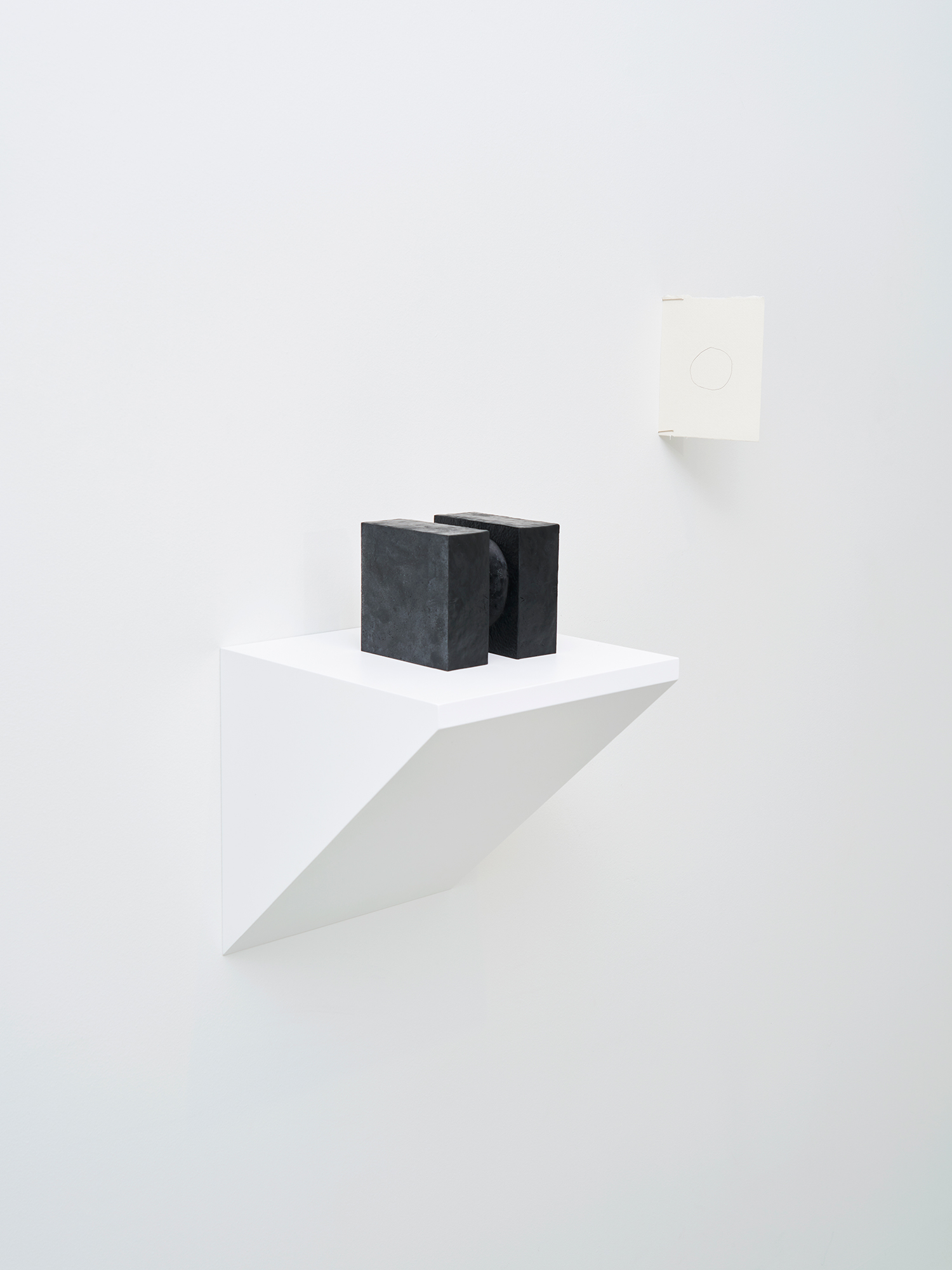 Inbai Kim, *Mirror*, 2024, resin, 11.5(h) × 11.5 × 6.5 cm, 11.5(h) × 11.5 × 5 cm (dimensions variable). / pencil on paper, 15 × 13 cm. 1 of 2 UBP Editions (variable ed.) + AP
