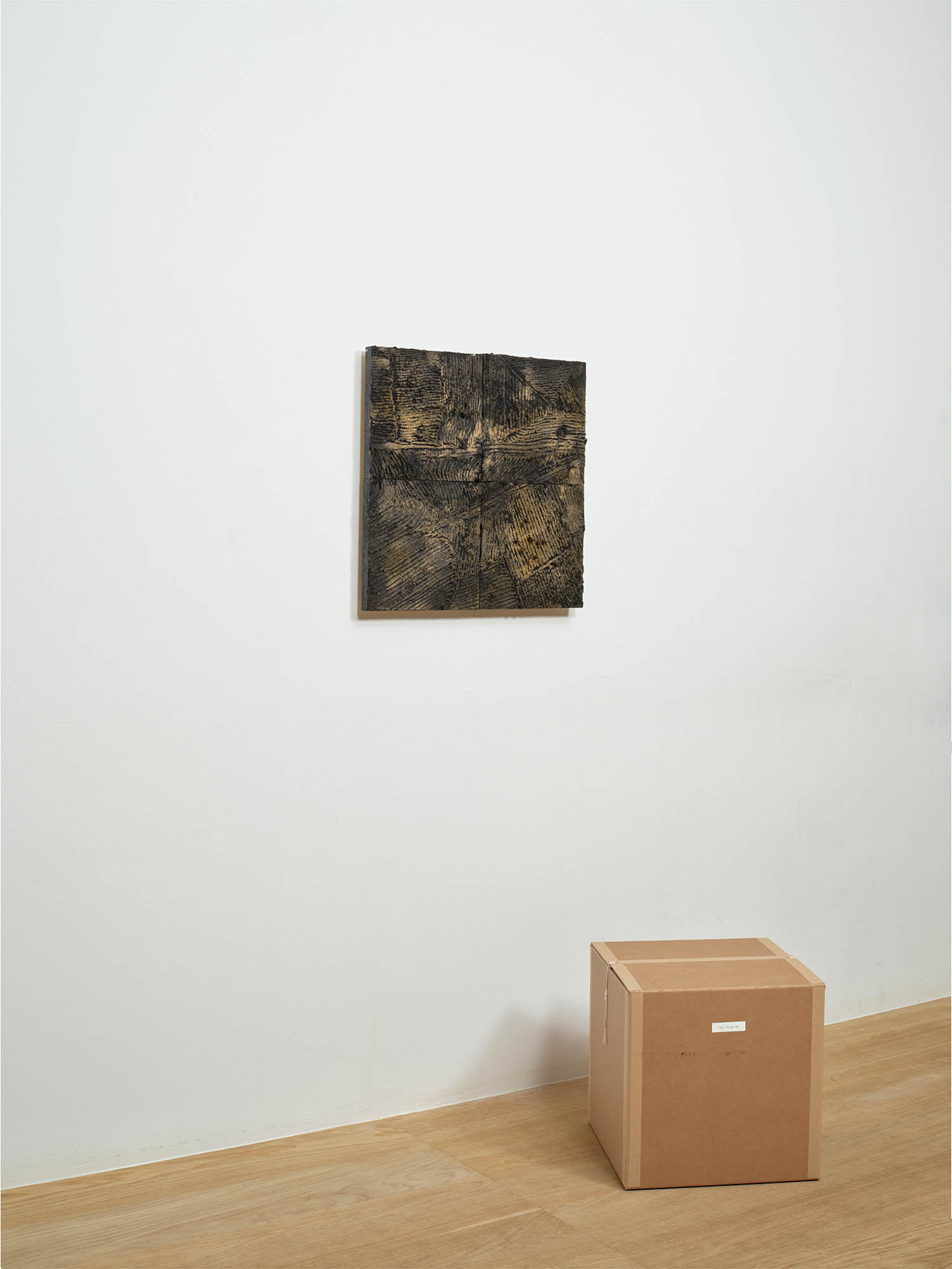 Cho Sung Ho, *Momentary Gaze*, 2026, Mixed media, 50 × 50 cm.